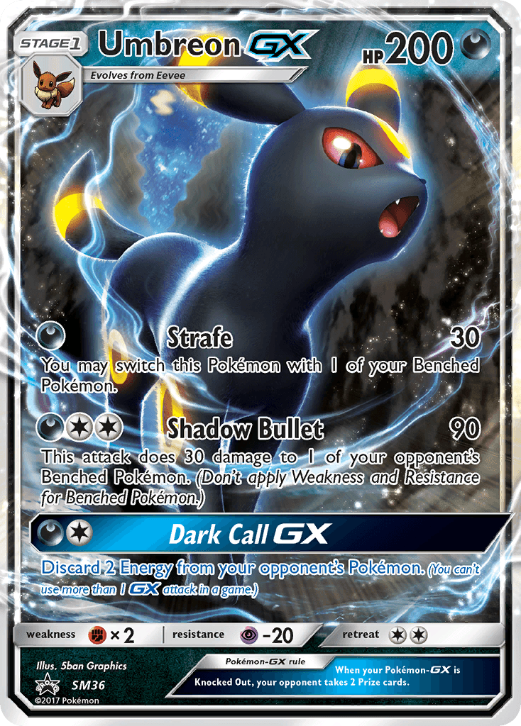 Umbreon-GX SM Black Star Promos card