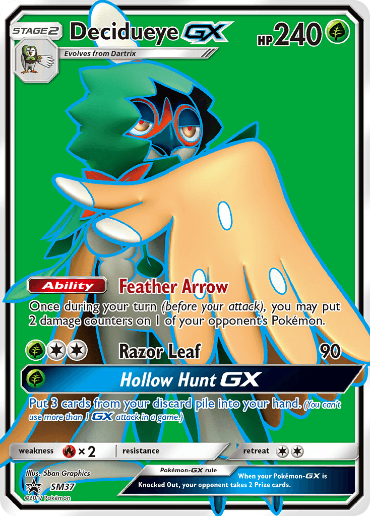Decidueye-GX SM Black Star Promos card