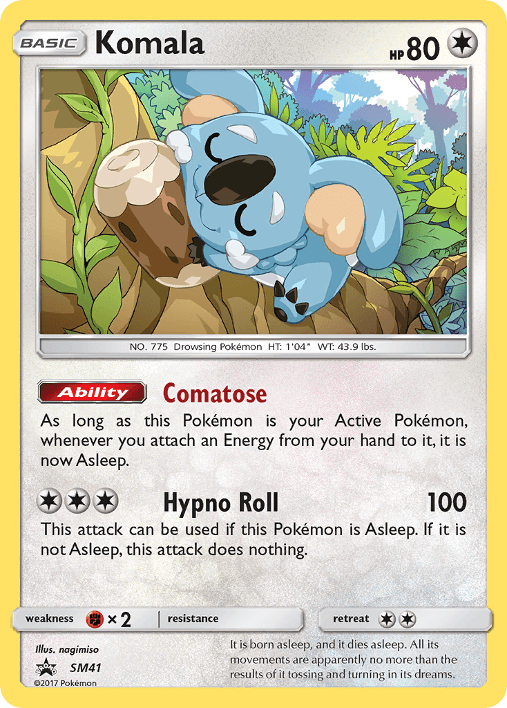 Komala SM Black Star Promos card