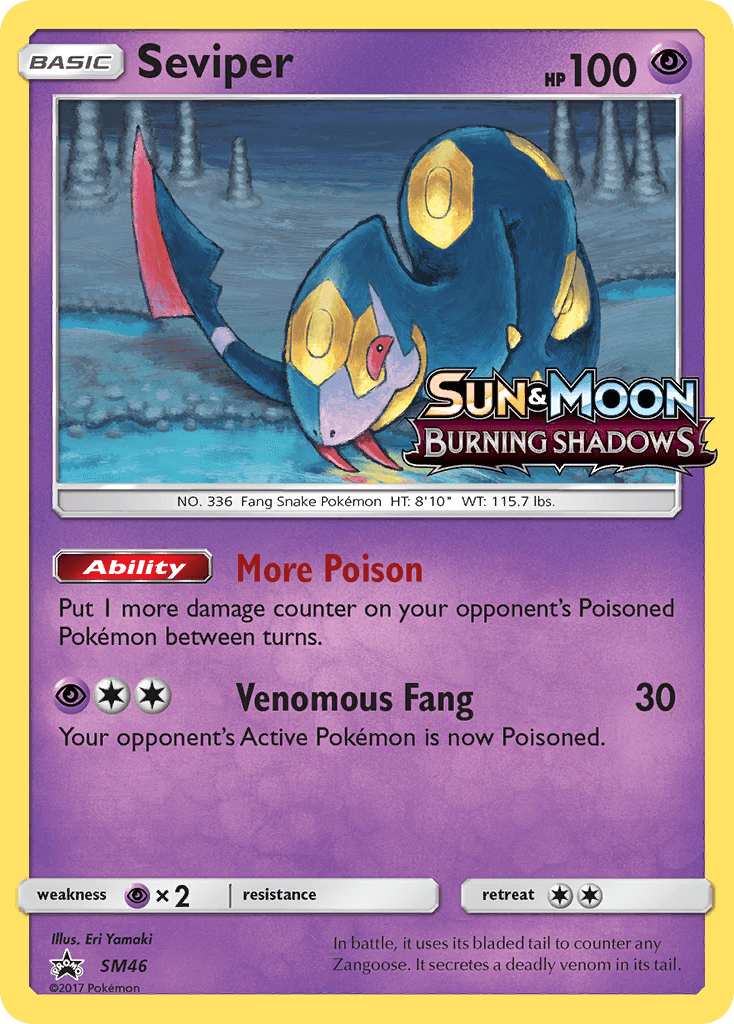 Seviper SM Black Star Promos card