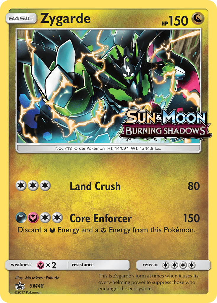 Zygarde SM Black Star Promos card