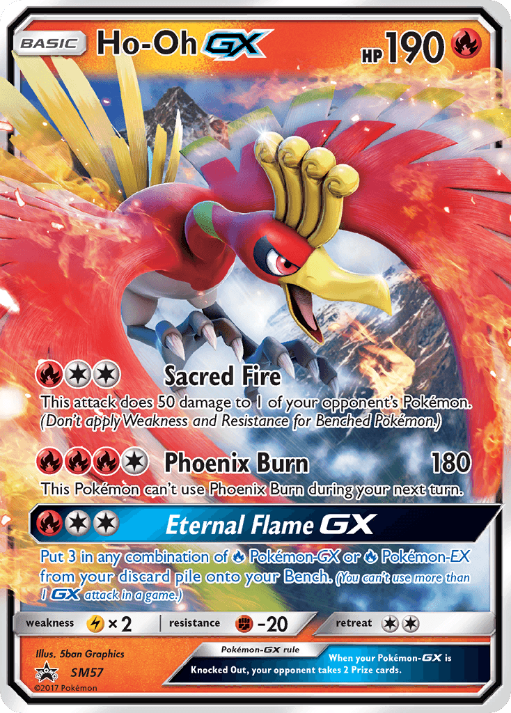 Ho-Oh-GX SM Black Star Promos card