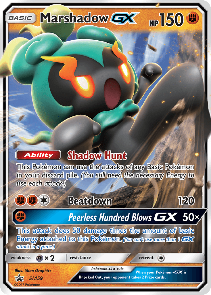 Marshadow-GX SM Black Star Promos card