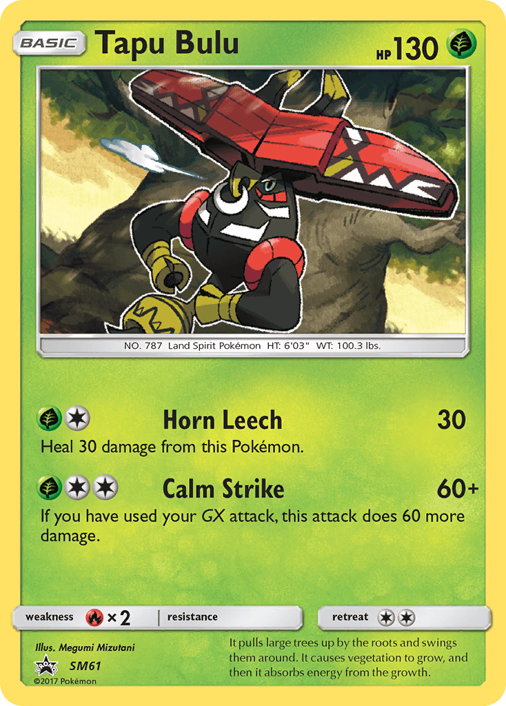 Tapu Bulu SM Black Star Promos card