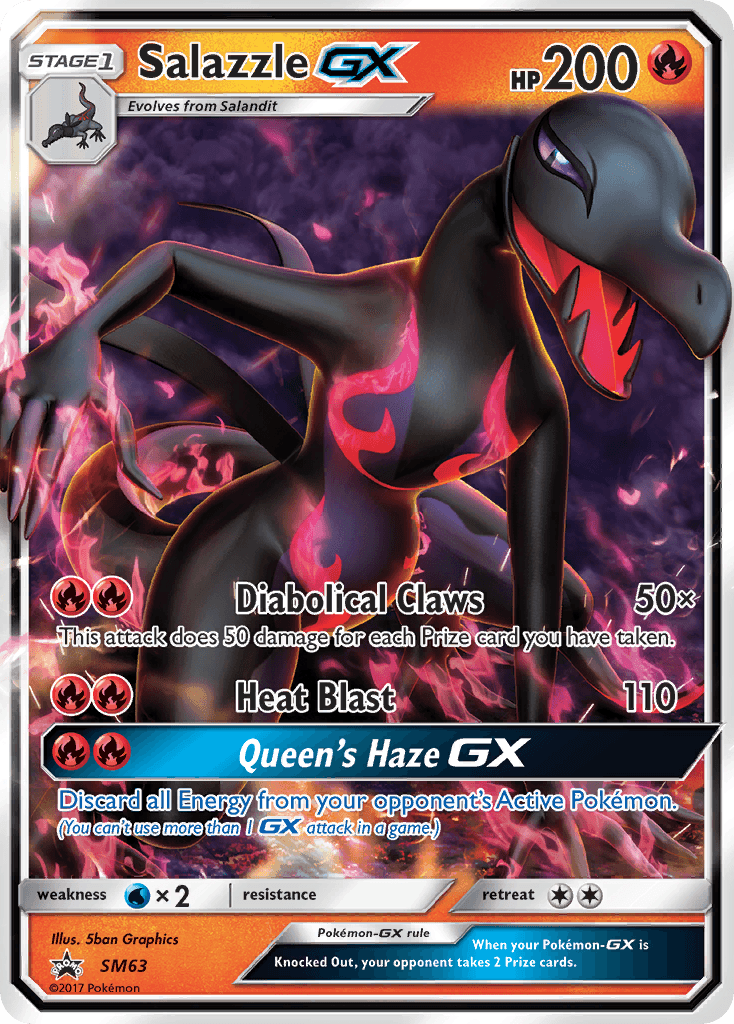 Salazzle-GX SM Black Star Promos card