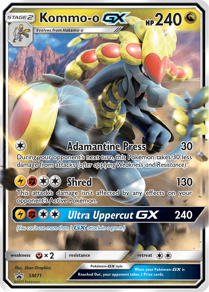 Kommo-o-GX SM Black Star Promos card