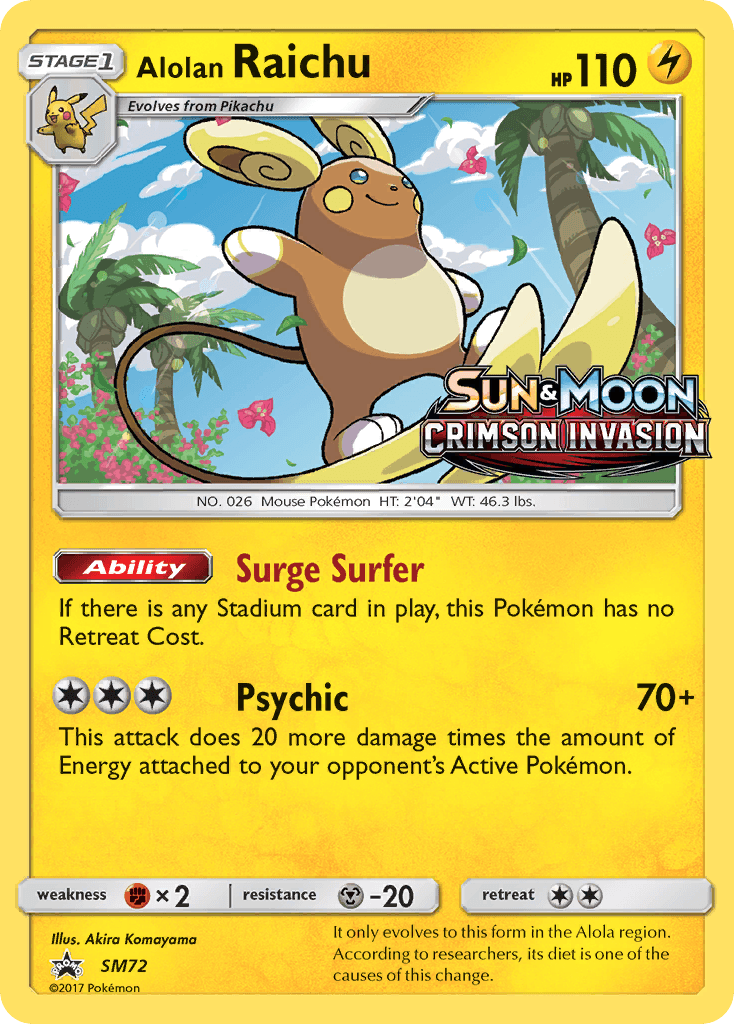 Alolan Raichu SM Black Star Promos card