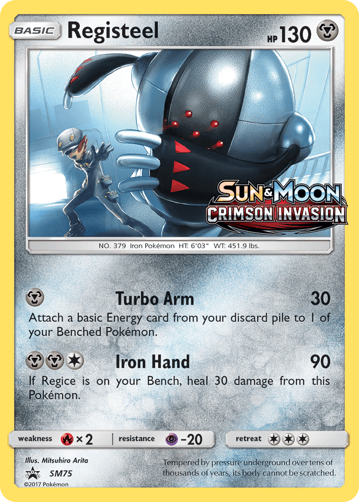 Registeel SM Black Star Promos card