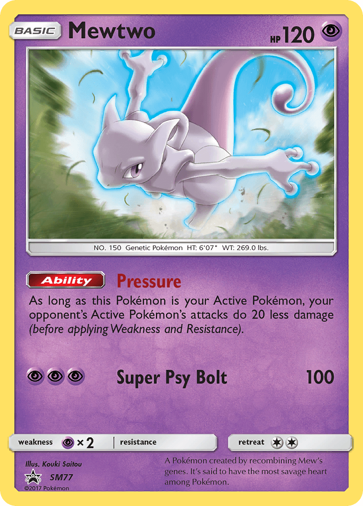 Mewtwo SM Black Star Promos card