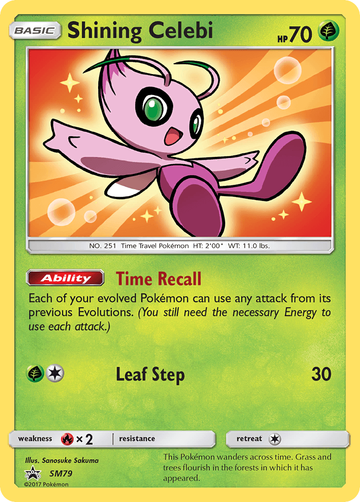 Shining Celebi SM Black Star Promos card