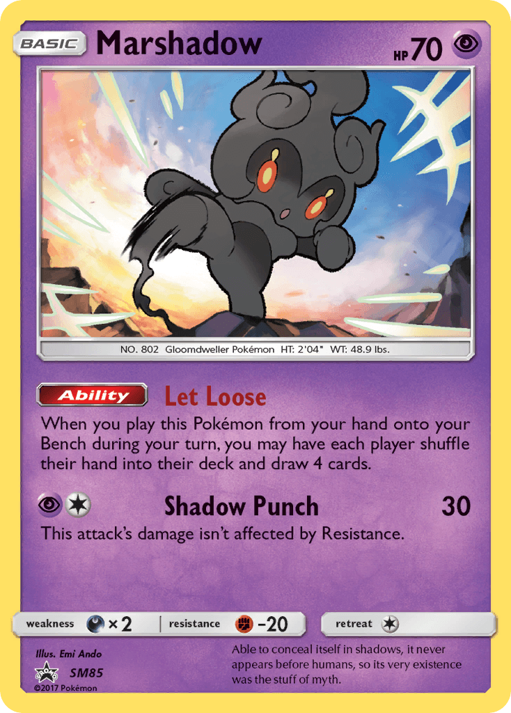 Marshadow SM Black Star Promos card