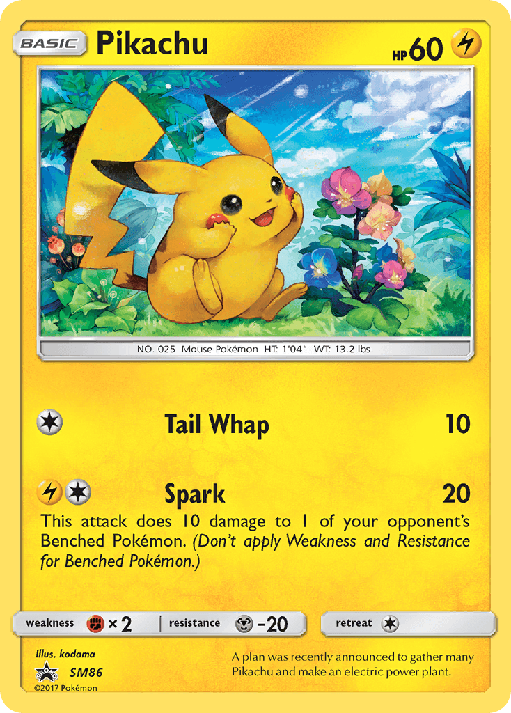 Pikachu SM Black Star Promos card