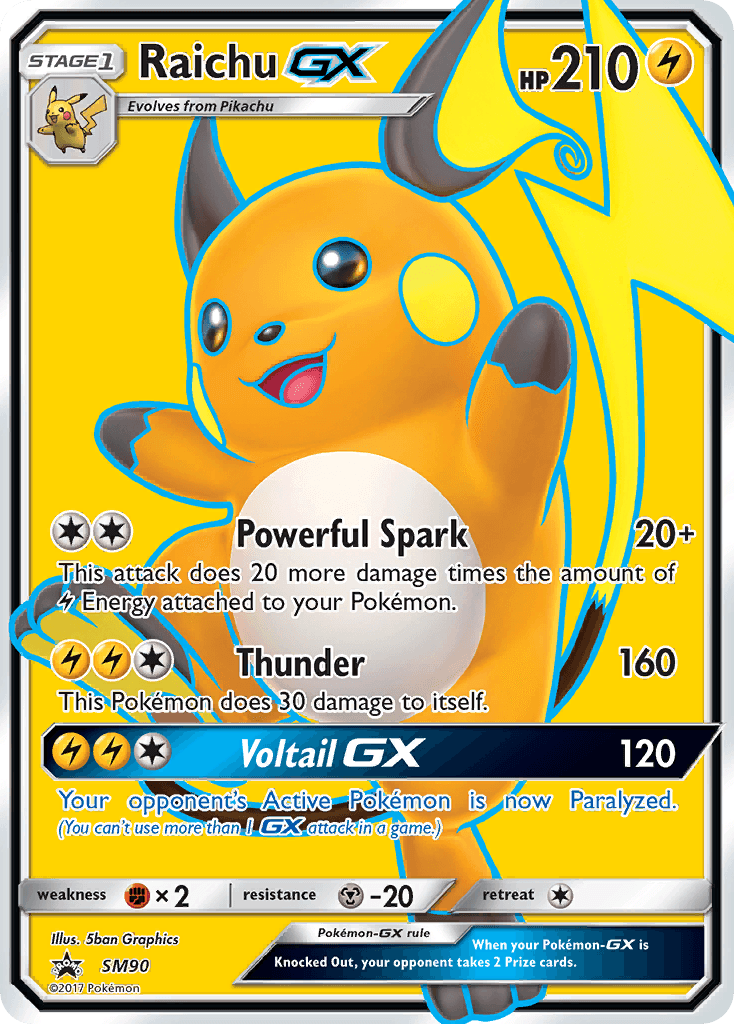 Raichu-GX SM Black Star Promos card