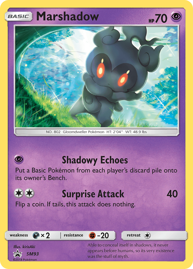 Marshadow SM Black Star Promos card