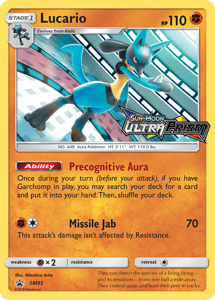 Lucario SM Black Star Promos card