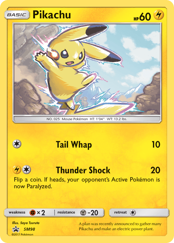 Pikachu SM Black Star Promos card