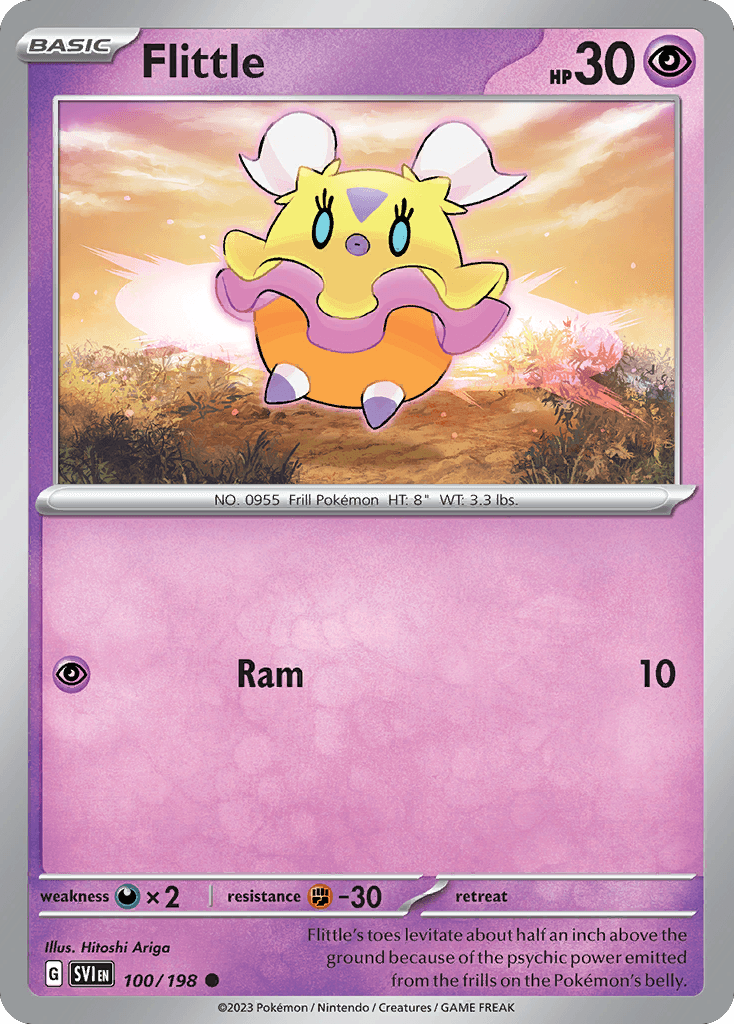 Flittle Scarlet & Violet card