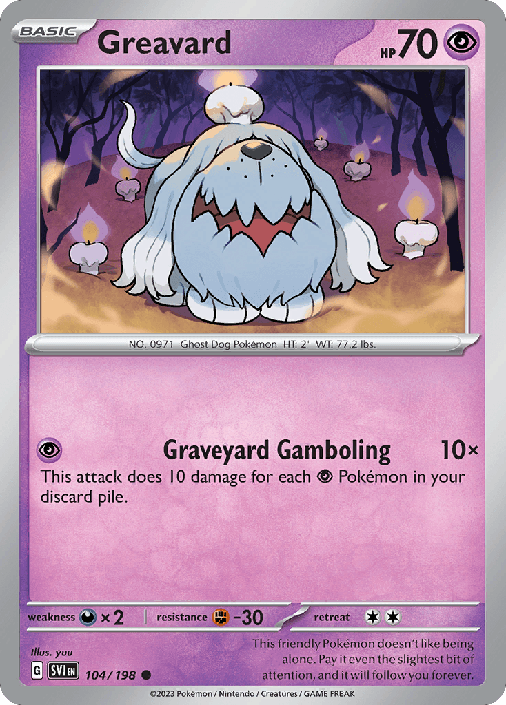 Greavard 寶可夢 card