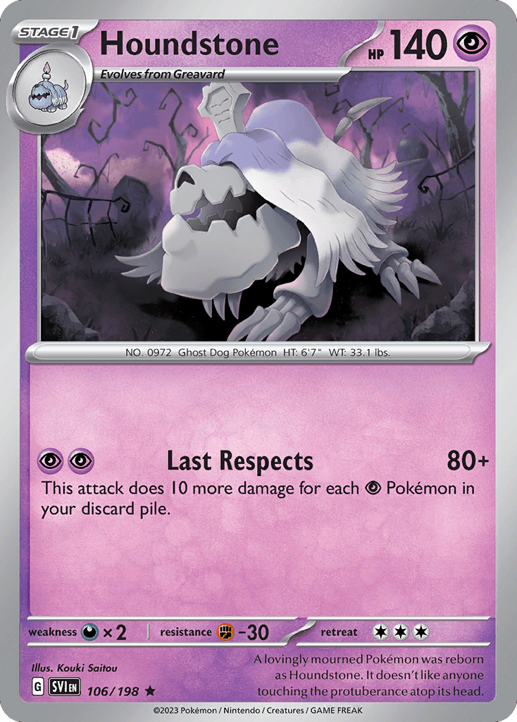 Houndstone Scarlet & Violet card