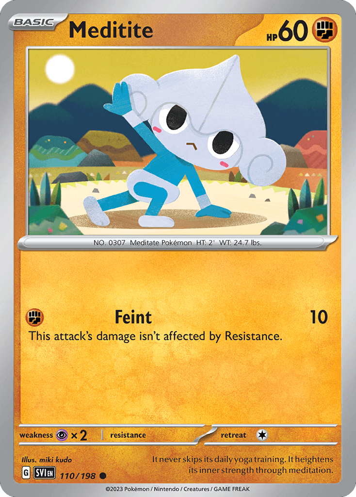 Meditite Scarlet & Violet card