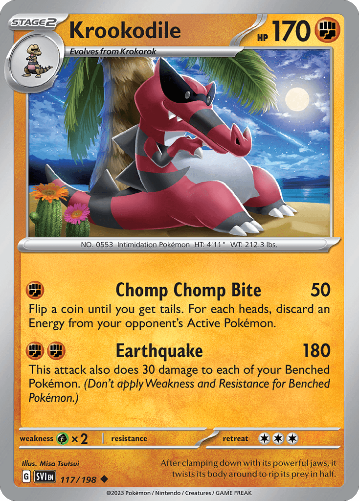 Krookodile Scarlet & Violet card