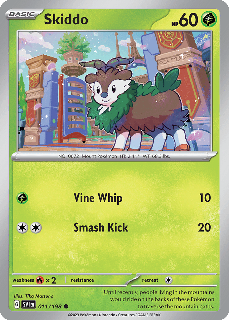 Skiddo Scarlet & Violet card