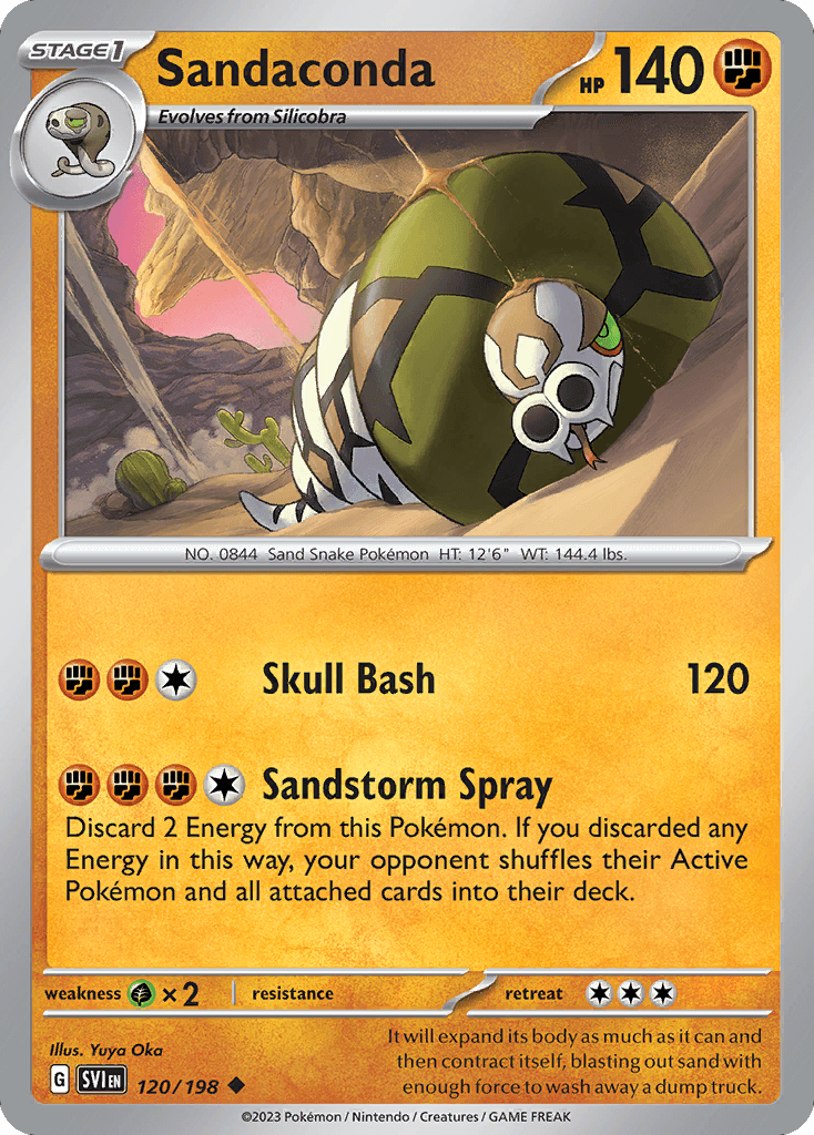 Sandaconda Scarlet & Violet card