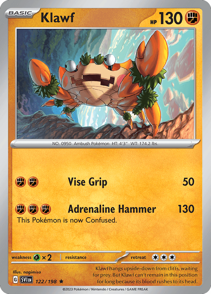 Klawf Scarlet & Violet card