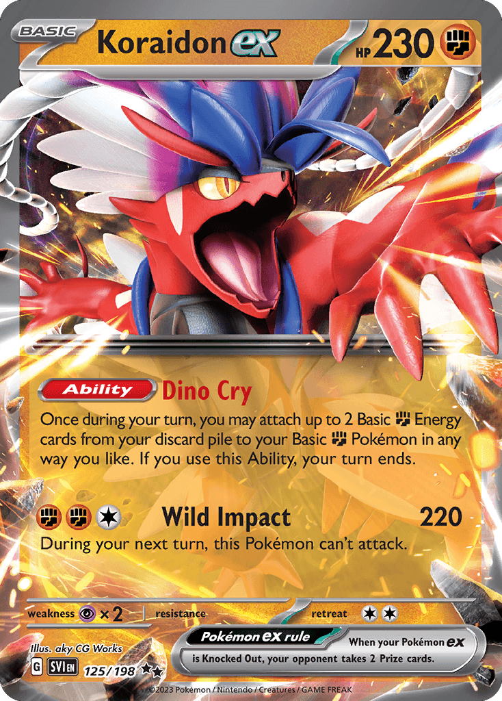 Koraidon ex Scarlet & Violet card