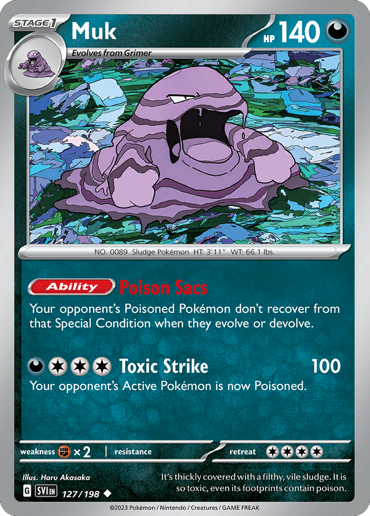 Muk Scarlet & Violet card