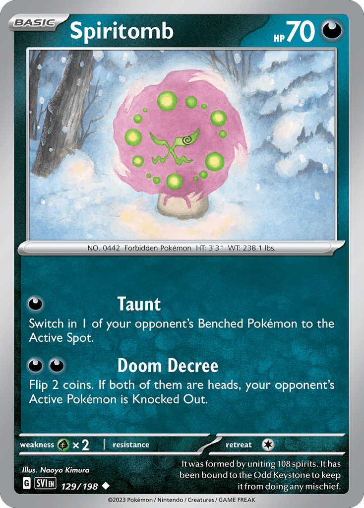 Spiritomb Scarlet & Violet card