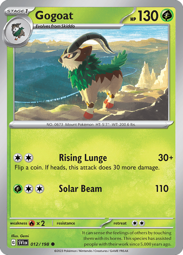 Gogoat Scarlet & Violet card
