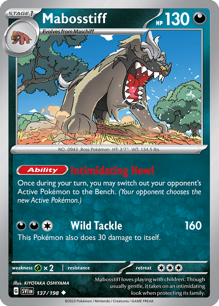 Mabosstiff Scarlet & Violet card