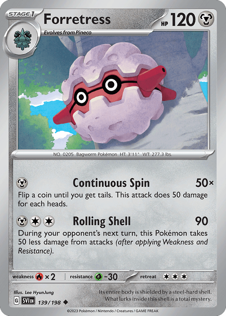 Forretress Scarlet & Violet card