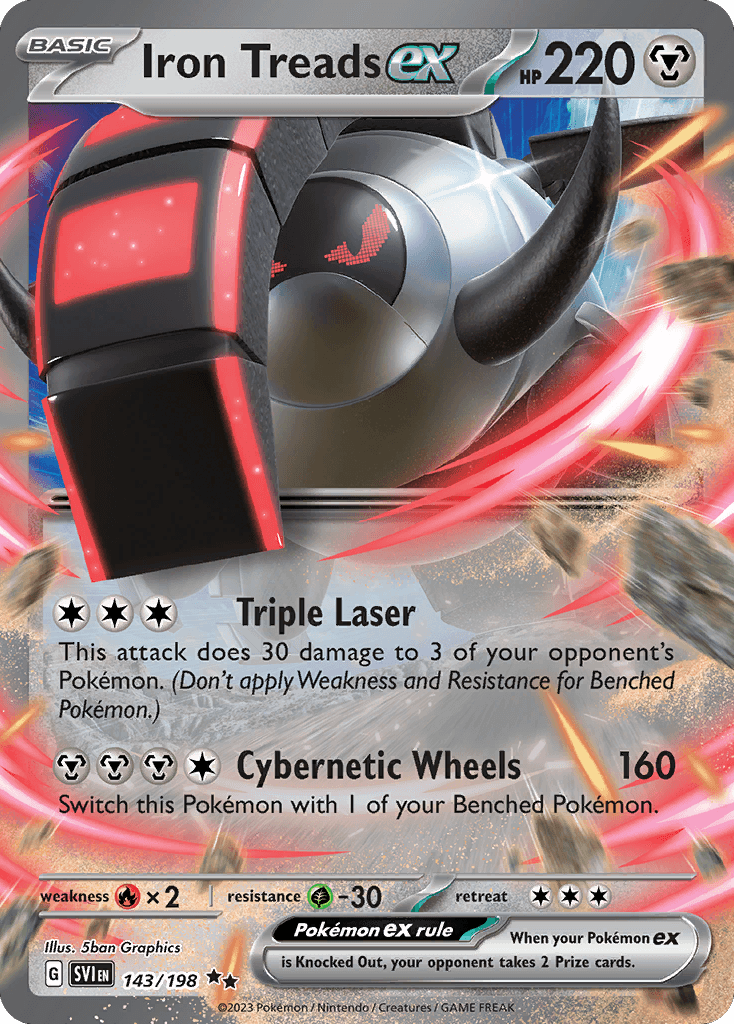 Iron Treads ex Scarlet & Violet card