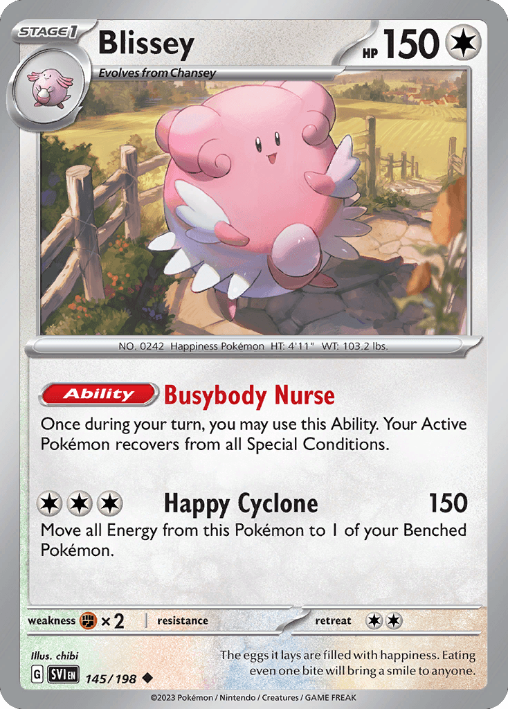 Blissey Scarlet & Violet card