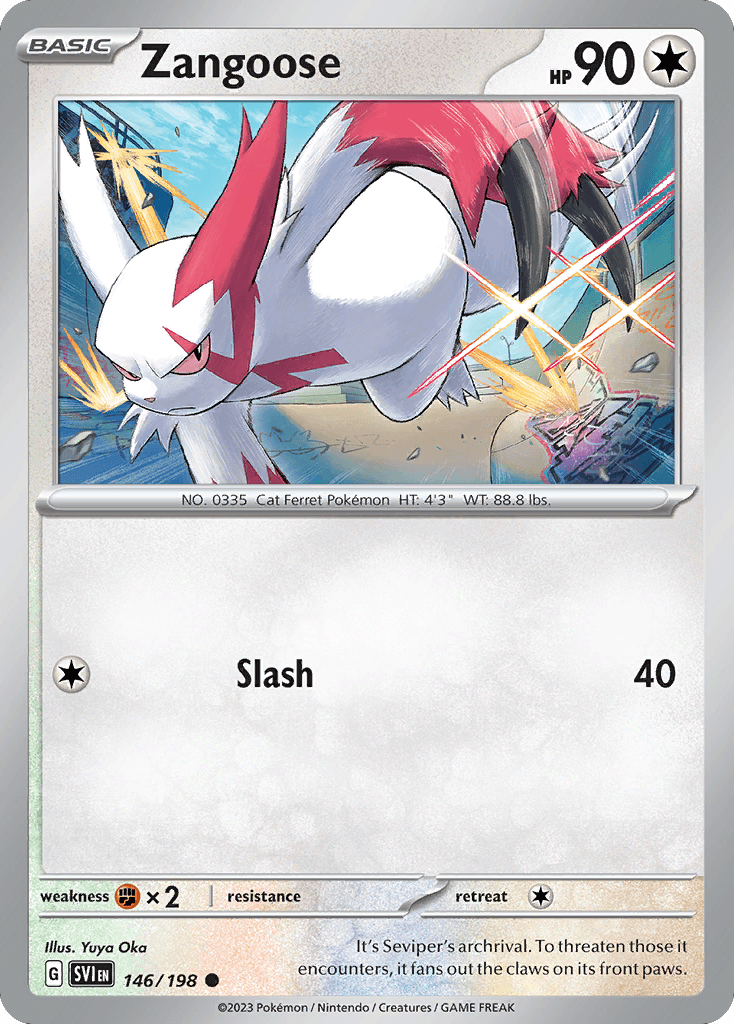 Zangoose Scarlet & Violet card