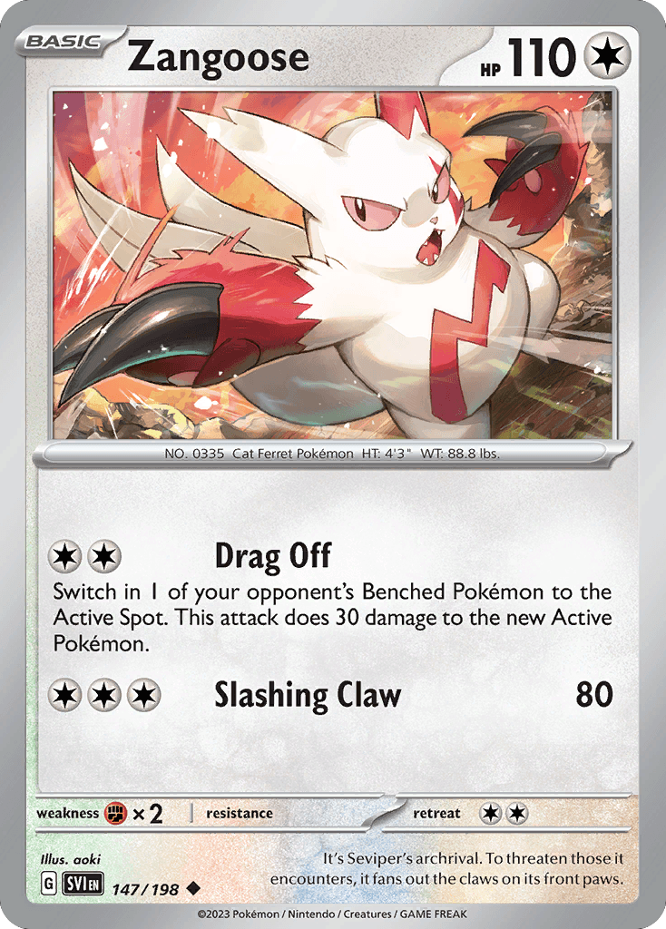 Zangoose 寶可夢 card