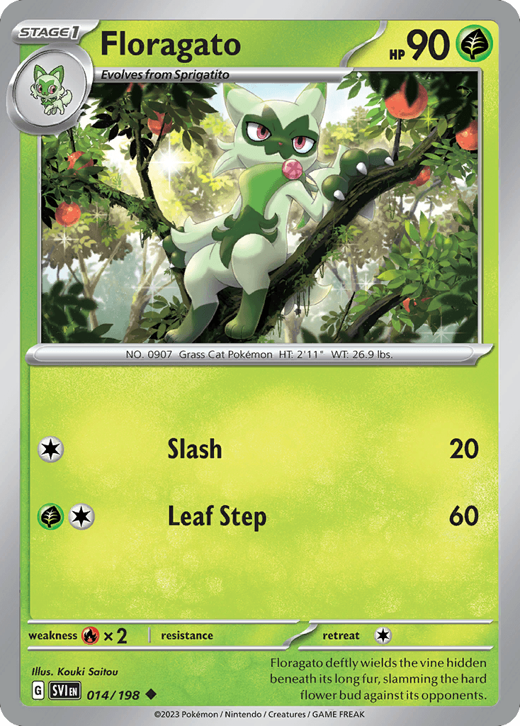 Floragato Scarlet & Violet card