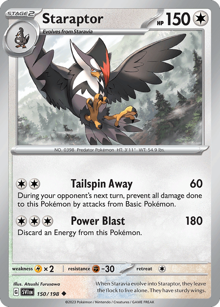 Staraptor Scarlet & Violet card