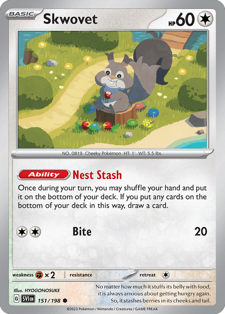 Skwovet Scarlet & Violet card