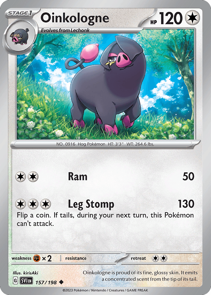 Oinkologne Scarlet & Violet card