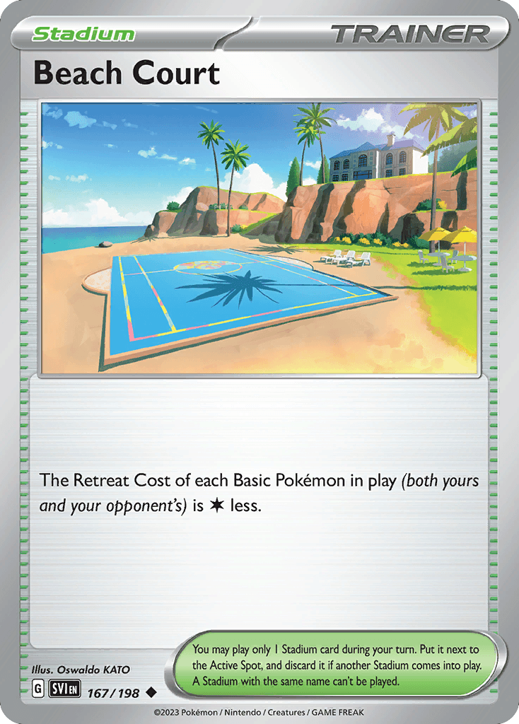 Beach Court Scarlet & Violet card