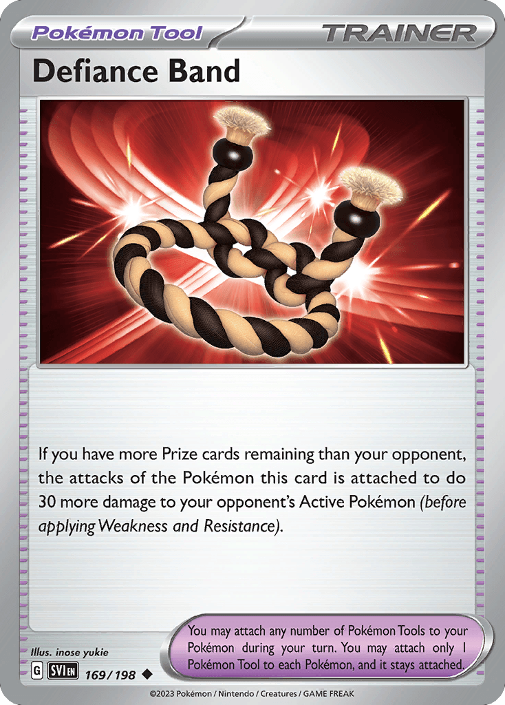 Defiance Band Scarlet & Violet card