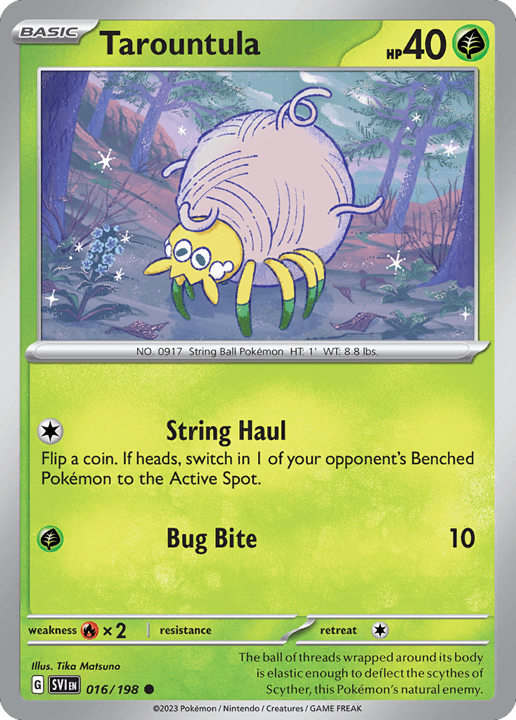 Tarountula 寶可夢 card