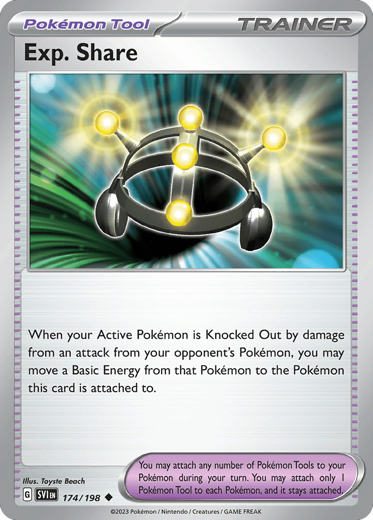 Exp. Share 寶可夢 card