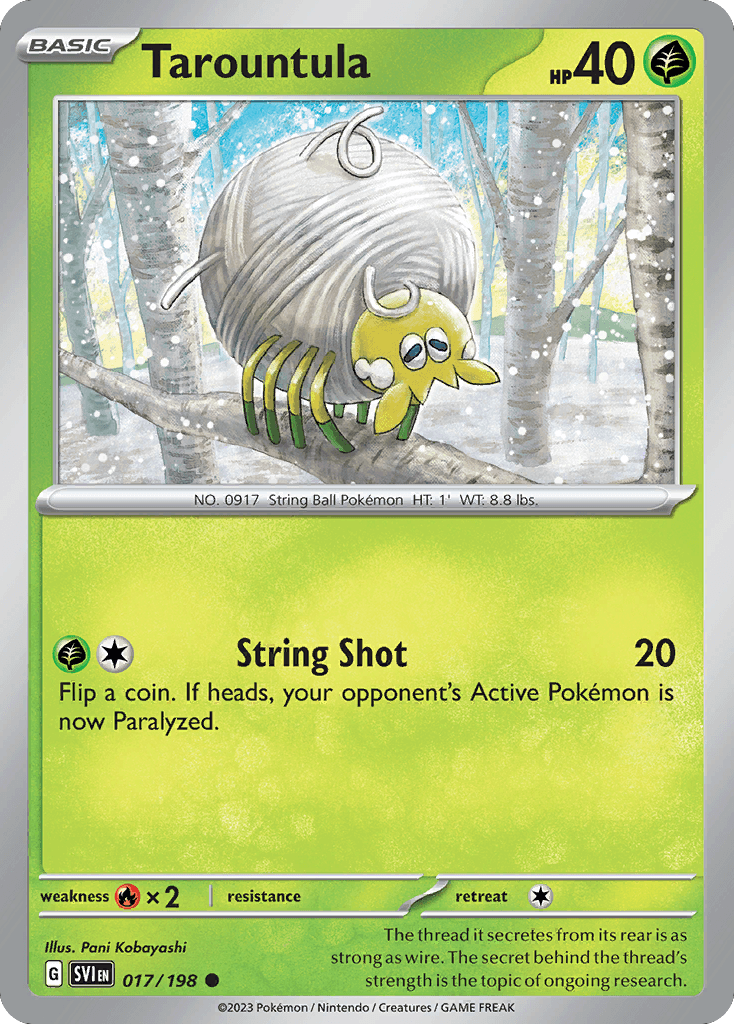 Tarountula Scarlet & Violet card