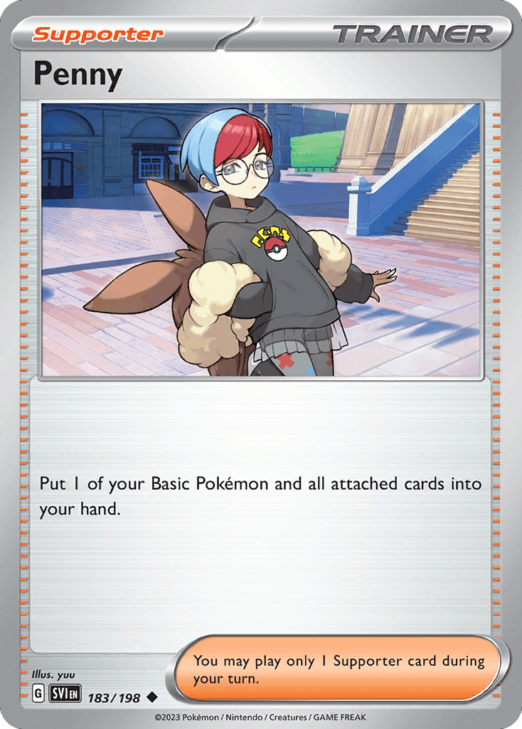 Penny Scarlet & Violet card