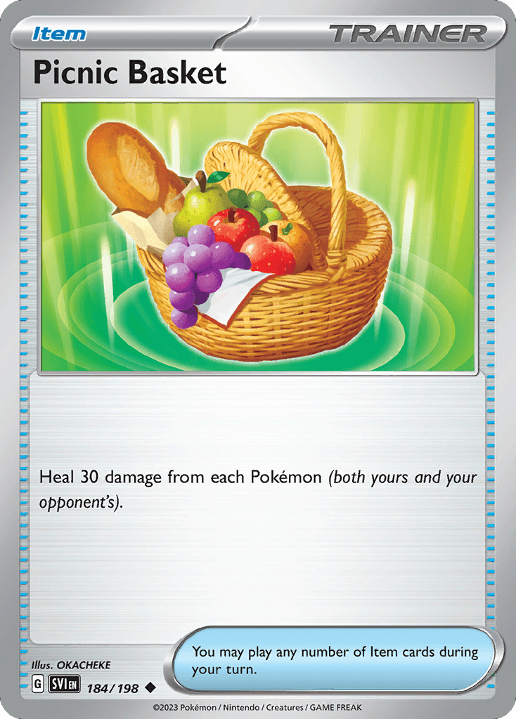 Picnic Basket Scarlet & Violet card