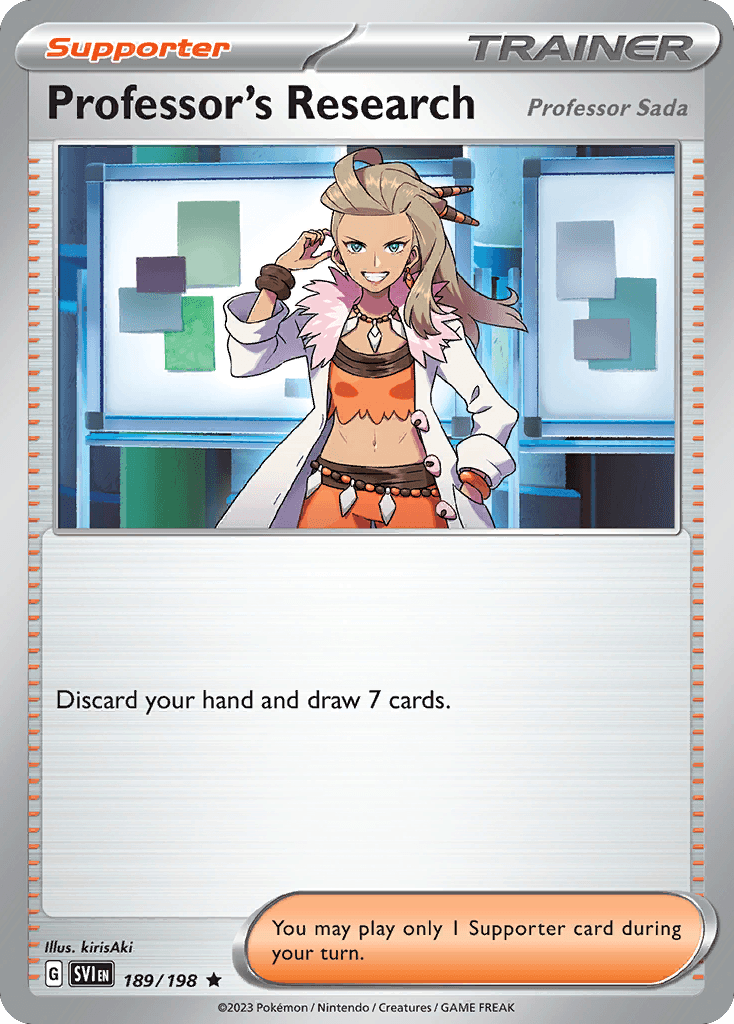 Professor's Research (Professor Sada) Scarlet & Violet card